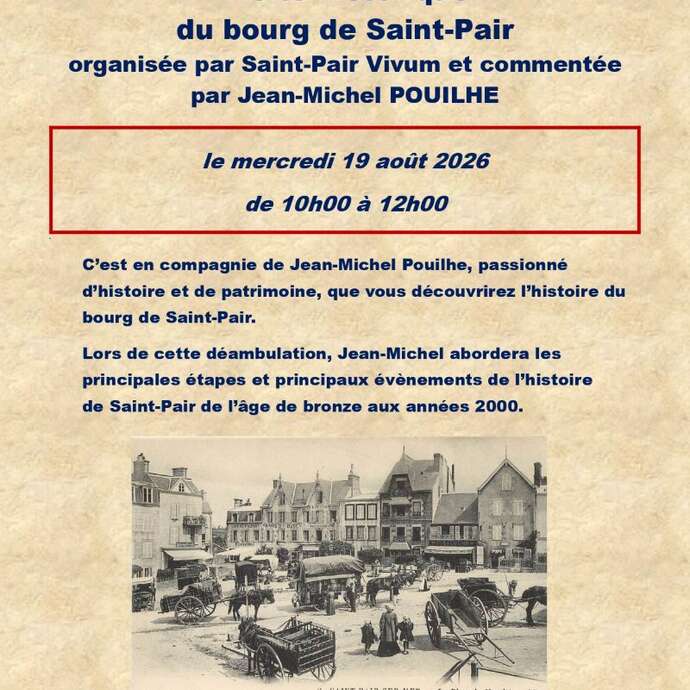 Visite historique du bourg de Saint-Pair-sur-Mer