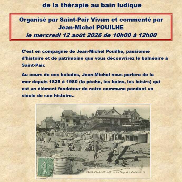 Le balnéaire à Saint-Pair de 1835 à 1980