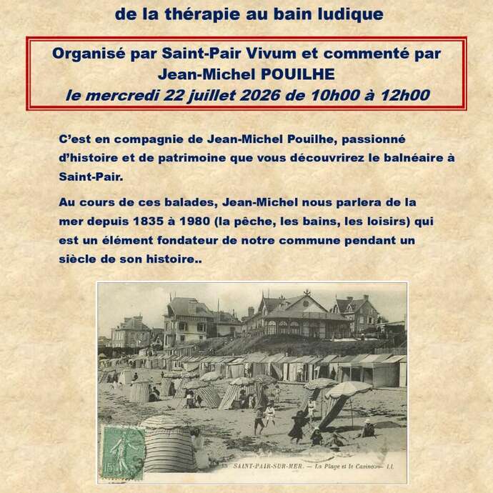 Le balnéaire à Saint-Pair de 1835 à 1980