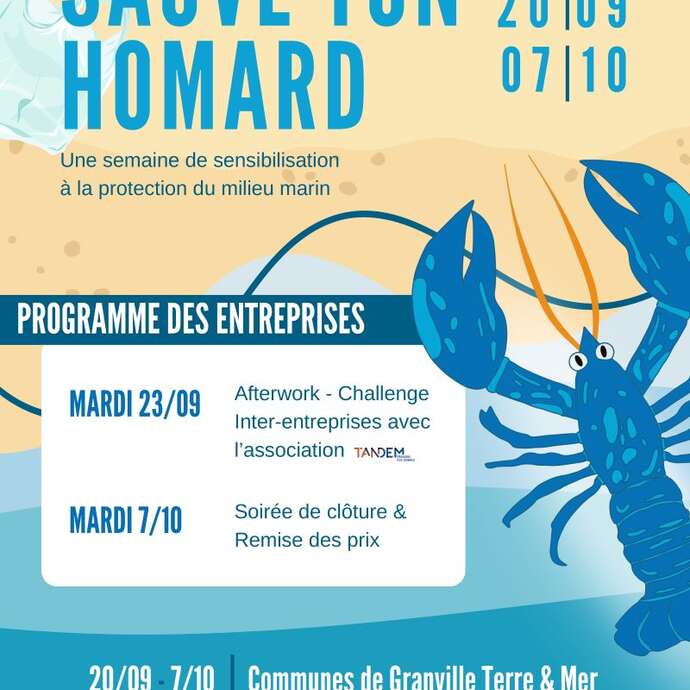Sauve Ton Homard - pour les entreprises - une semaine de sensibilisation à la protection du milieu marin