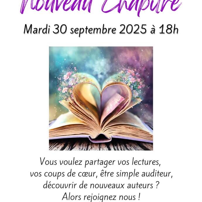« Nouveau Chapitre » - présentation de coups de cœur