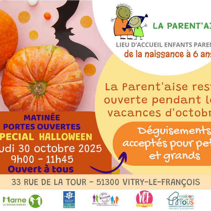 La Parent'aise : Matinée portes ouvertes "spécial Halloween"