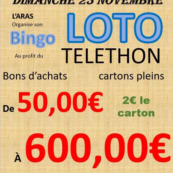 Loto au profit du Téléthon