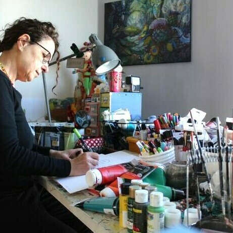 Atelier avec Hélène Gueffier