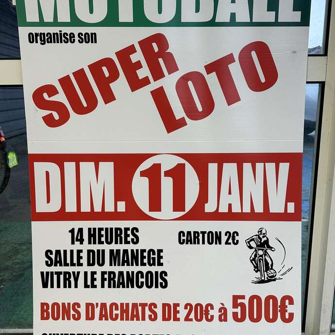 Super Loto du Motoball Club Vitryat