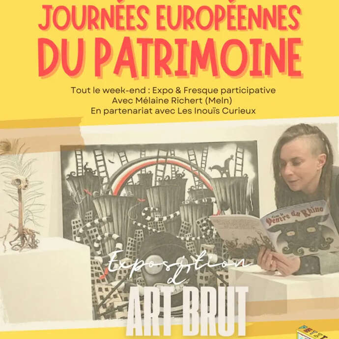 Journées du Patrimoine : Découvrez une exposition d’art brut et créez une fresque