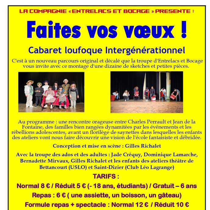 Compagnie "Entrelacs et Bocage" : Faites vos voeux !