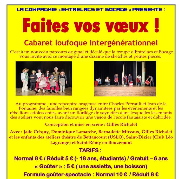 Compagnie "Entrelacs et Bocage" : Faites vos voeux !