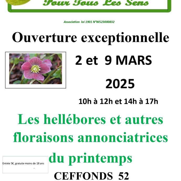 Ouverture exceptionnelle d' Un Jardin pour tous les sens