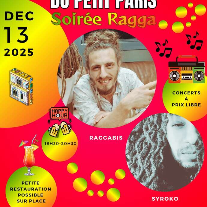 Soirée Ragga avec Raggabis et Syroko