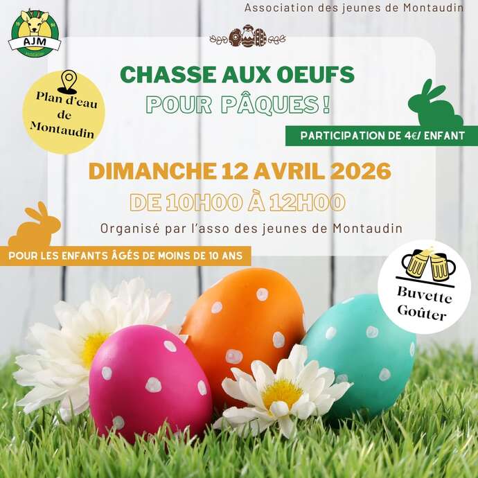 Chasse aux oeufs pour Pâques  - Montaudin