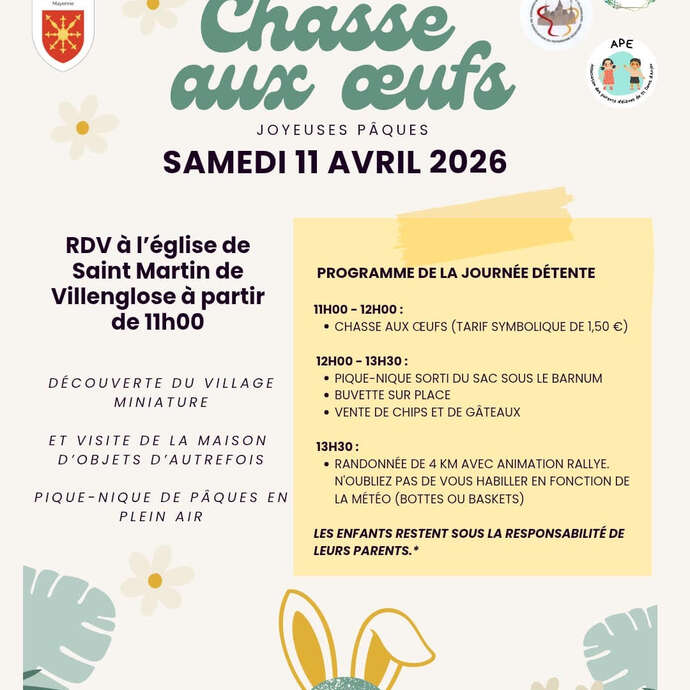 Chasse aux oeufs à Saint-Denis-d'Anjou