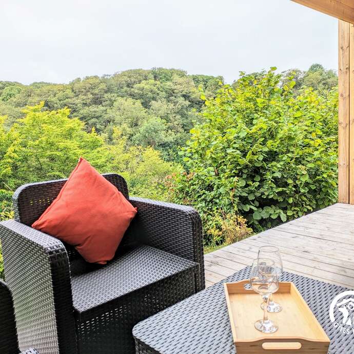 CHALET 24 LA FORÊT, CAMPING DE COUPEAU, 4 PERSONNES
