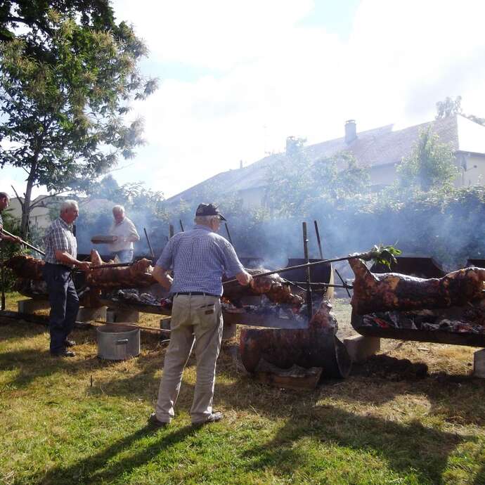 LES PEINTRES DANS LA RUE - RANDO - COCHON GRILLÉ