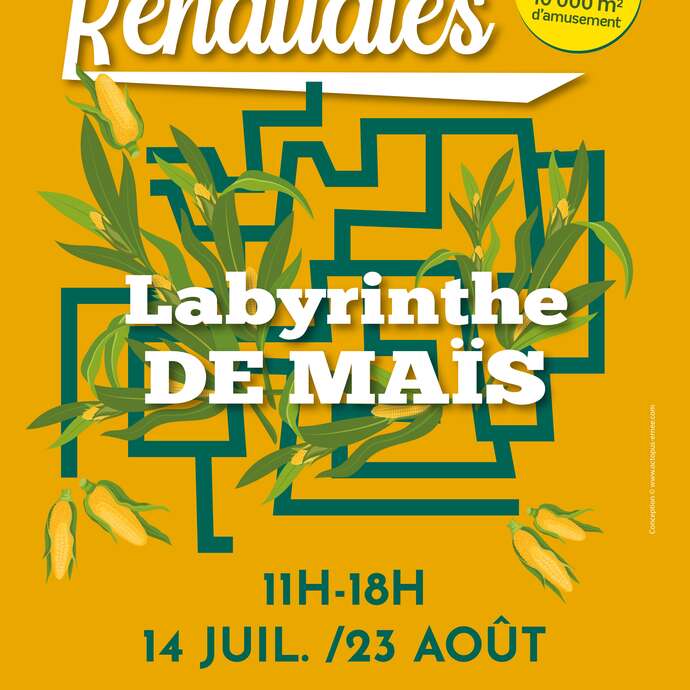 Labyrinthe de maïs aux Jardins des Renaudies