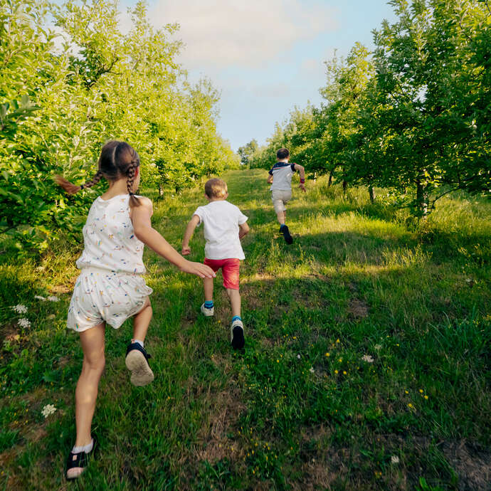 Jeu de piste dans les Vergers de la Rouérie