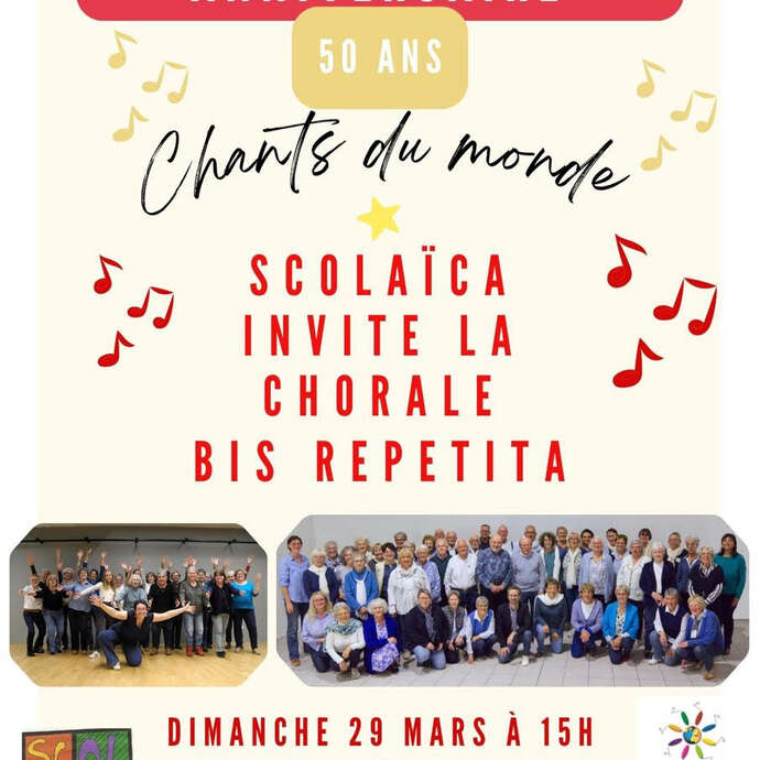 CONCERT DES 50 ANS DE LA CHORALE SCOLAÏCA