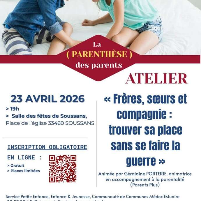 La parenthèse des parents : Atelier parentalité
