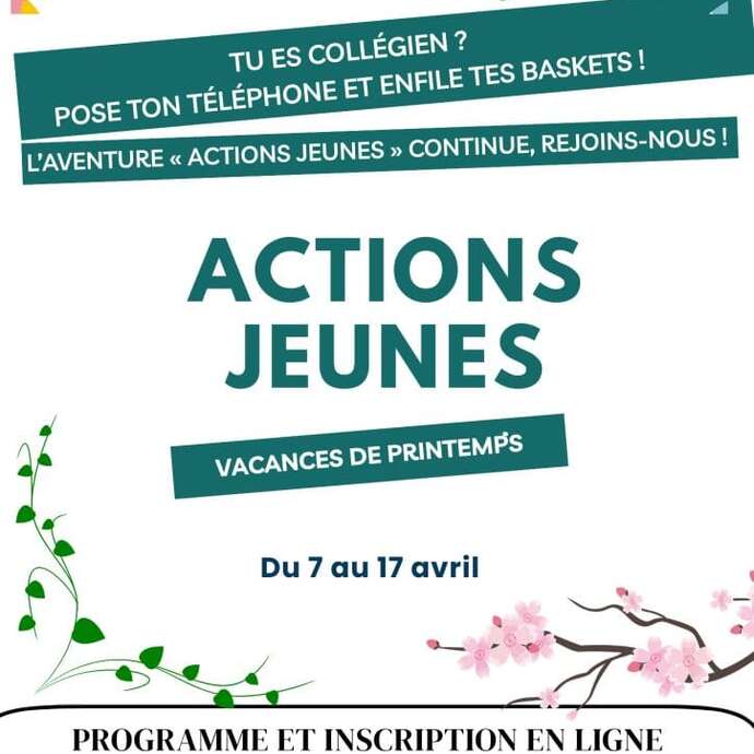 Actions Jeunes Vacances Printemps 2026