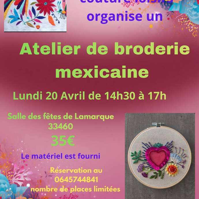 Atelier de broderie mexicaine