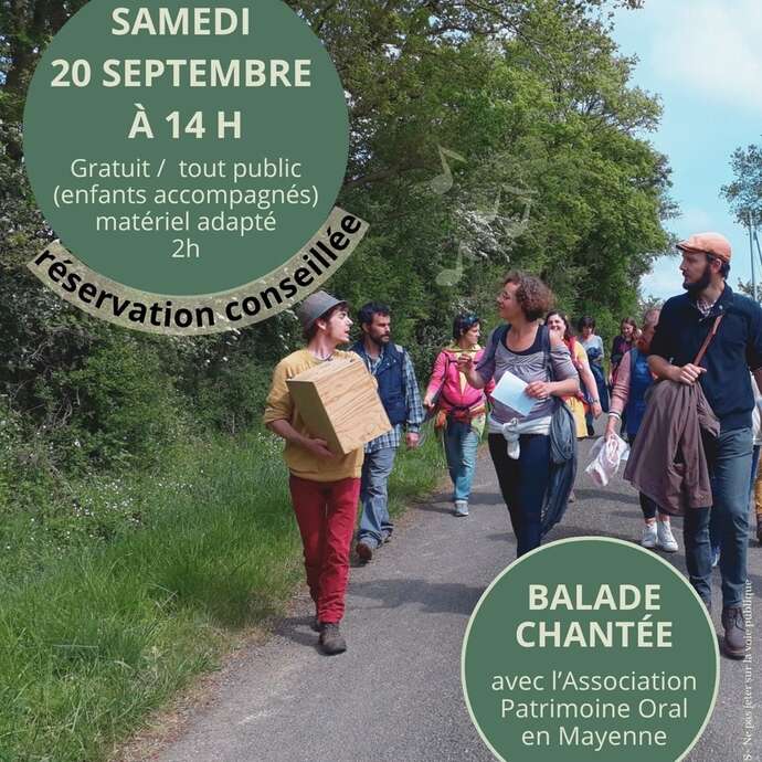 Balade chantée (avec l'Association Patrimoine Oral en Mayenne)