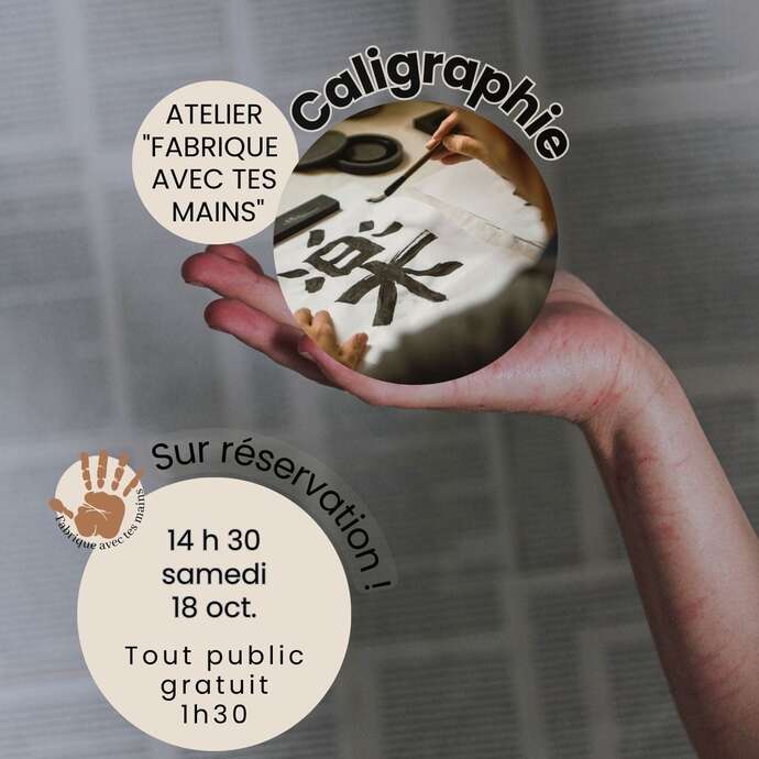 Atelier "Fabrique Avec tes Mains" : Caligraphie (Pontmain)