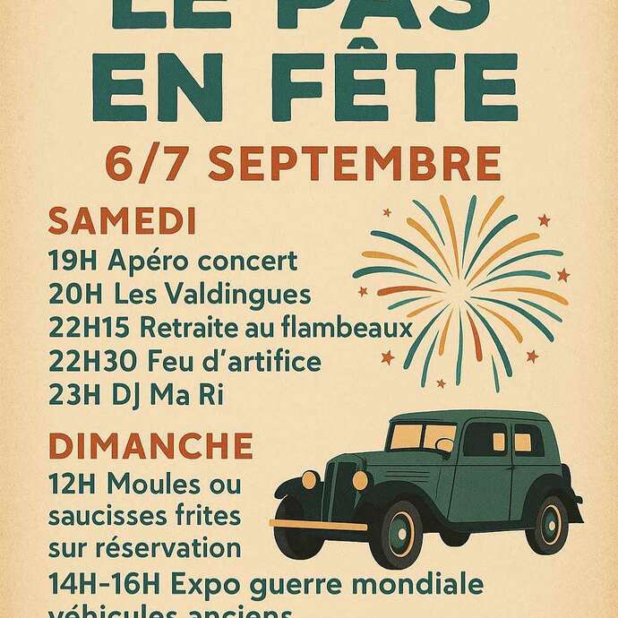 Fête communale à Le Pas