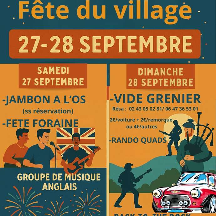 Fête communale et vide grenier à St Mars sur la Futaie