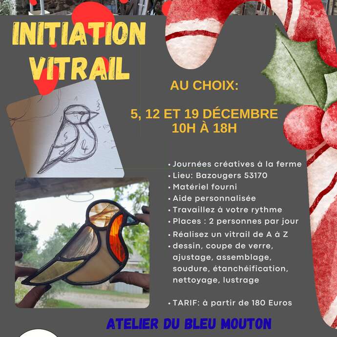 Peindre à la ferme : Initiation vitrail