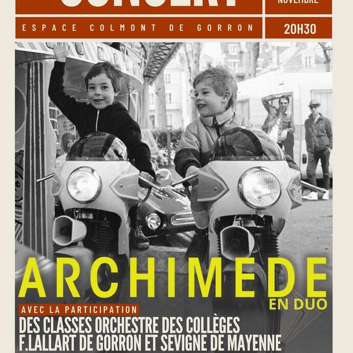 |Concert| Archimède en duo avec les classes orchestres de Gorron et Mayenne