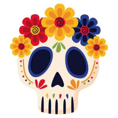 Fantômes et calaveras en peinture végétale