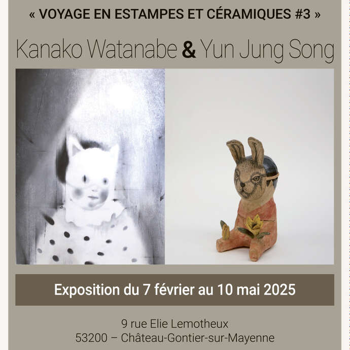 Exposition Voyages en estampes & céramiques #3 - Kanako Watanabe & Yun Jung Song