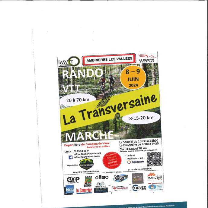 Rando VTT/pédestre La Transversaine à Ambrières-les-Vallées