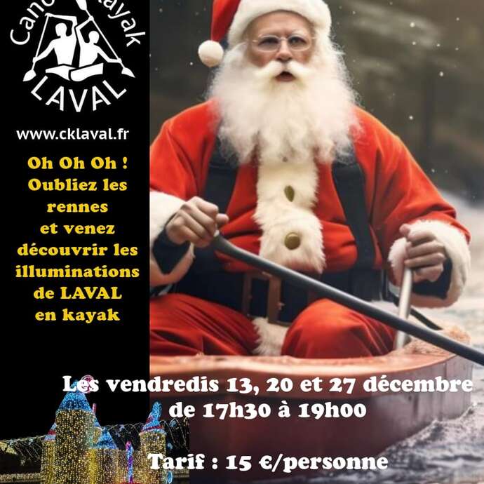 Noël sur la Mayenne - Kayak