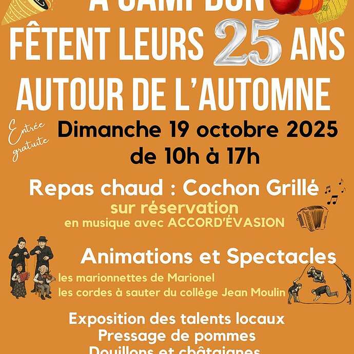 Les Amis de la Ducherais fêtent leurs 25 ans "Autour de l'automne"