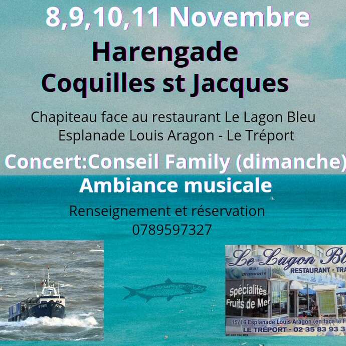 Harengade et Coquilles Saint-Jacques de l'Esplanade Louis Aragon