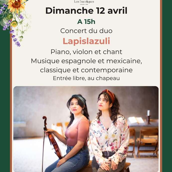 Concert du duo Lapisluzuli - Piano, violon et chant