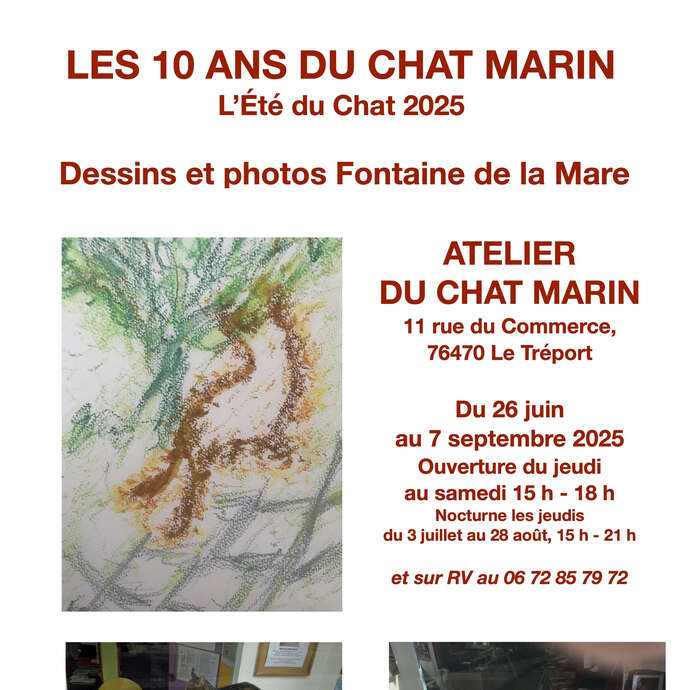 Exposition : "L'Eté du Chat 2025 : les 10 ans du chat Marin !" Exposition : "L'Eté du Chat 2025 : les 10 ans du chat Marin !"