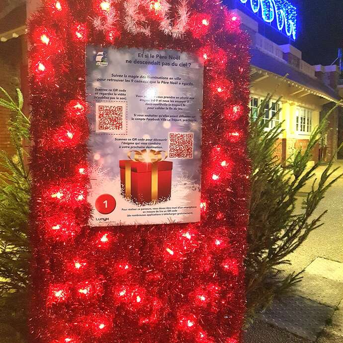 Parcours lumineux dans la ville