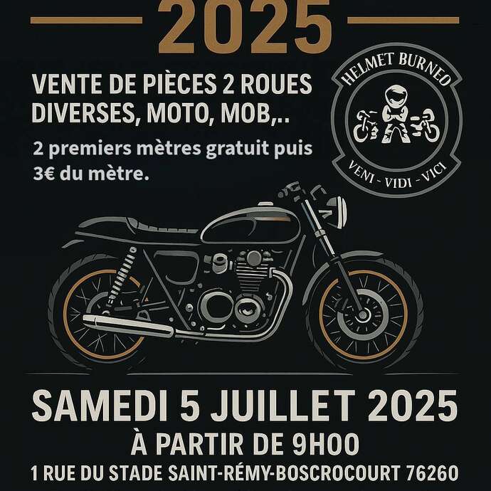 Vente de pièces 2 roues diverses (moto, mob, etc.)