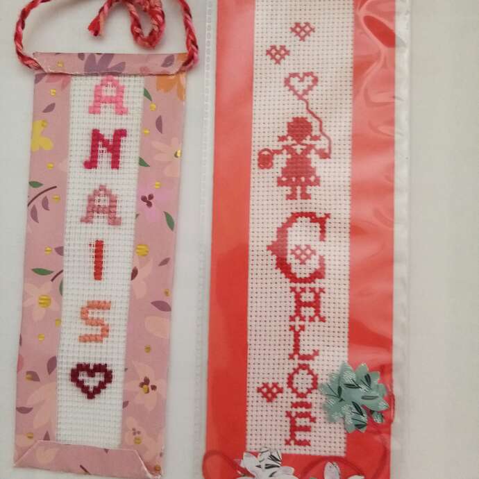 Atelier Point de croix sur canevas