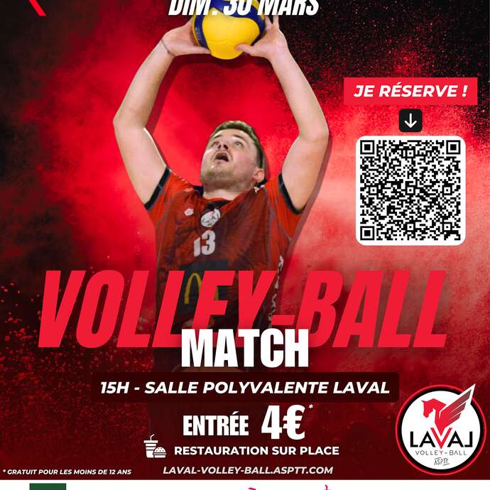 Laval vs C'Chartres - Match de Volley Ball