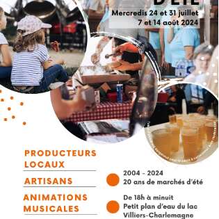 Marché estival à Villiers-Charlemagne