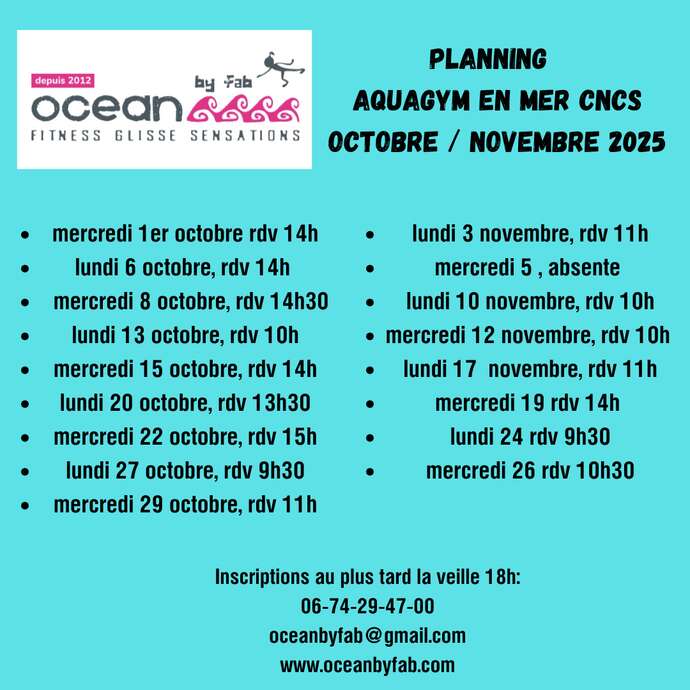 Aquagym en mer - OCEAN BY FAB