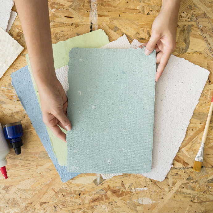 Atelier fabrication de papier