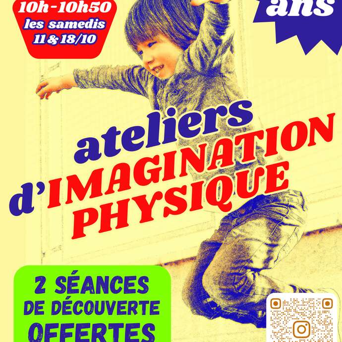 Ateliers d’Imagination physique offerts pour les 5-8 ans
