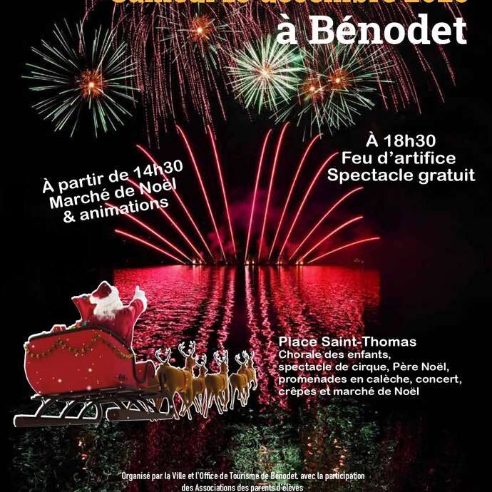 Féeries de Noël et Feu d'artifice à Bénodet !