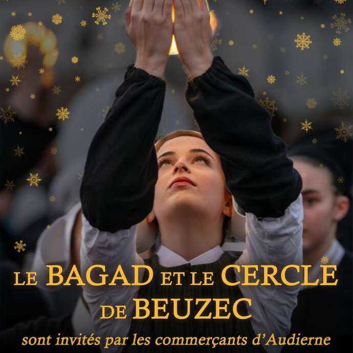 Arrivée du Père Noël et spectacle Bagad et Cercle de Beuzec