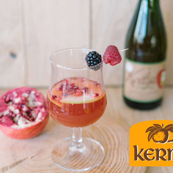 Dégustation de cocktails à base de cidre et jus de pomme Kerné