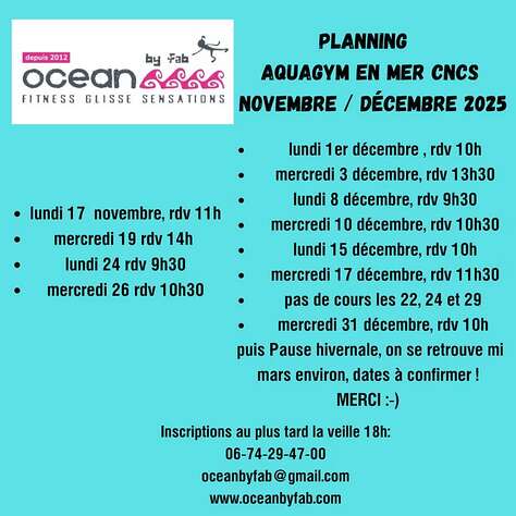 Aquagym en mer avec Ocean by Fab
